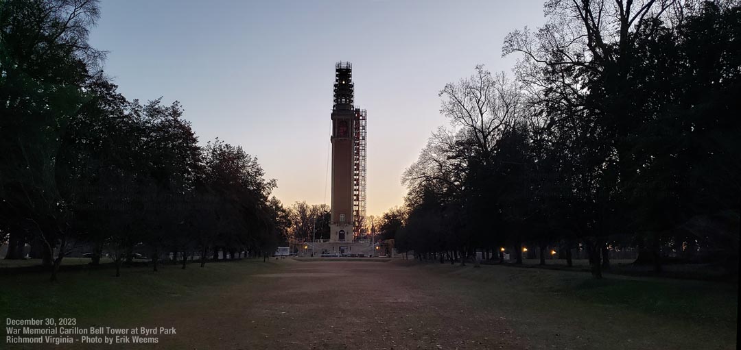 Dusk at the Carillon Bell Tower at Byrd Park Richmond Virginia Dusk at the Carillon Bell Tower at Byrd Park Richmond Virginia