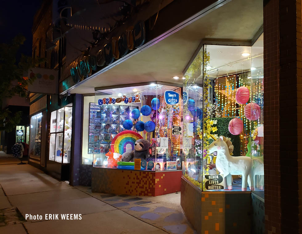 Carytown at night Mirth World