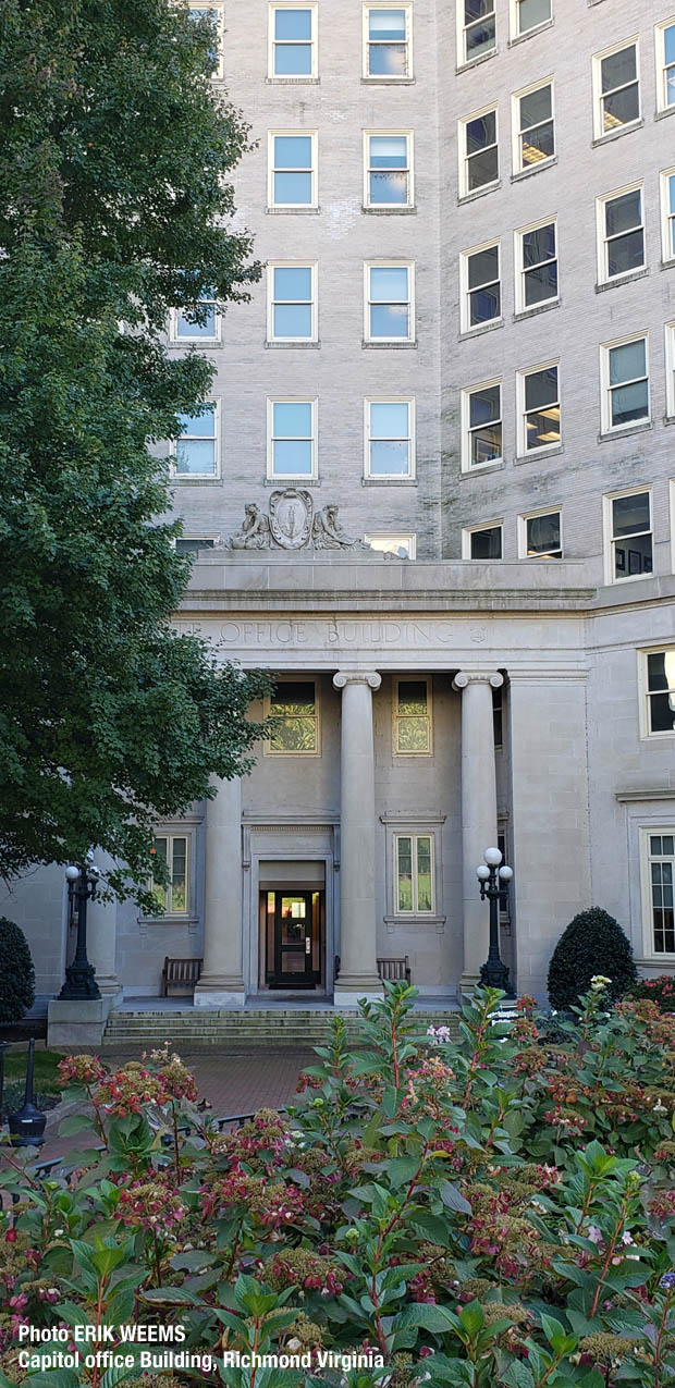 The Capitol Office Building in Richmond